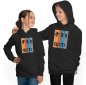 Preview: Kids Skater Hoodie Hooded Sweater - Jumping Skater with Skate Print i543